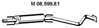 Середній глушник вихлопних газів EBERSPACHER 08.599.81