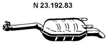 Глушник вихлопних газів кінцевий EBERSPACHER 23.192.83