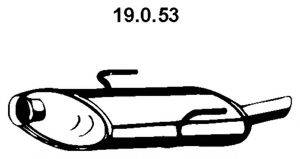 EBERSPACHER 19053 Глушник вихлопних газів кінцевий