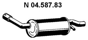 Глушник вихлопних газів кінцевий EBERSPACHER 04.587.83