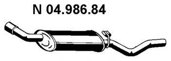 Глушник вихлопних газів кінцевий EBERSPACHER 04.986.84