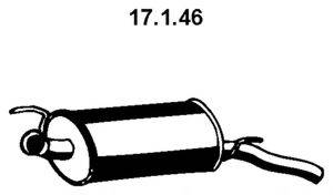 EBERSPACHER 17146 Глушник вихлопних газів кінцевий