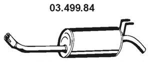 Глушитель выхлопных газов конечный EBERSPACHER 03.499.84