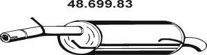 Глушитель выхлопных газов конечный EBERSPACHER 48.699.83