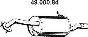 Глушитель выхлопных газов конечный EBERSPACHER 49.000.84