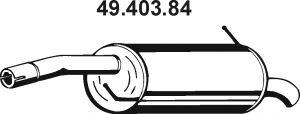 Глушитель выхлопных газов конечный EBERSPACHER 49.403.84