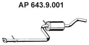 Середній глушник вихлопних газів EBERSPACHER 643.9.001
