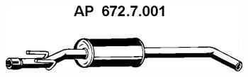 Передглушувач вихлопних газів EBERSPACHER 672.7.001
