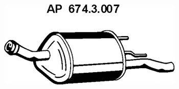 Глушитель выхлопных газов конечный EBERSPACHER 674.3.007