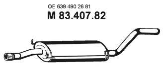 Середній глушник вихлопних газів EBERSPACHER 83.407.82