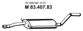 Середній глушник вихлопних газів EBERSPACHER 83.407.83