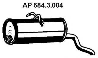 Глушник вихлопних газів кінцевий EBERSPACHER 684.3.004