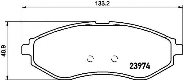 Комплект тормозных колодок, дисковый тормоз MINTEX MDB2637