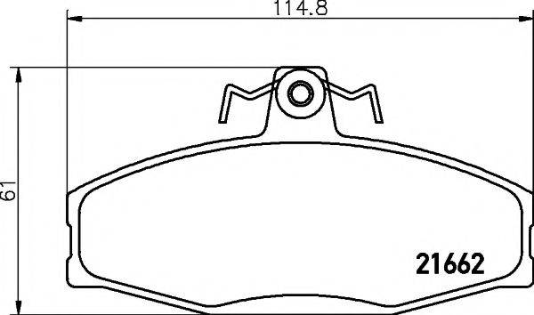 Комплект тормозных колодок, дисковый тормоз MINTEX MDB1913