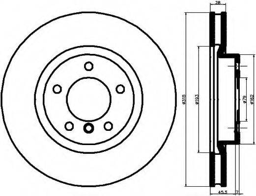 Тормозной диск MINTEX MDC1524