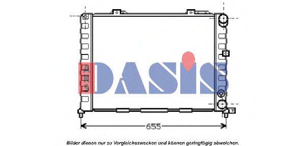 Радіатор, охолодження двигуна AKS DASIS 010150N