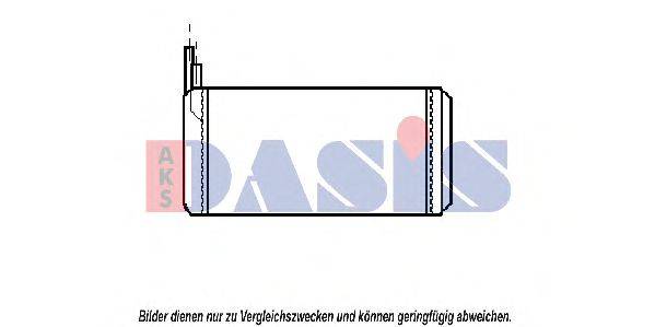 Теплообмінник, опалення салону AKS DASIS 019020N