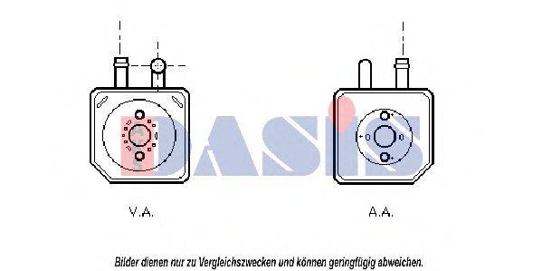 AKS DASIS 046004N масляный радиатор, двигательное масло