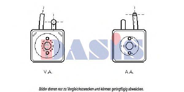 AKS DASIS 046006N масляный радиатор, двигательное масло