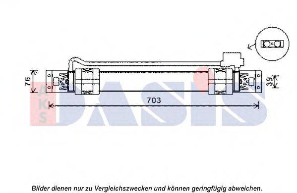 масляный радиатор, двигательное масло AKS DASIS 046023N