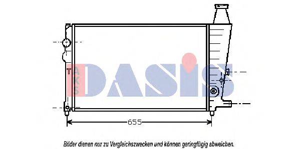 Радіатор, охолодження двигуна AKS DASIS 060090N