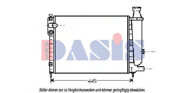 AKS DASIS 060340N Радиатор, охлаждение двигателя