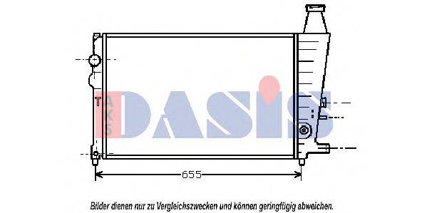 Радіатор, охолодження двигуна AKS DASIS 060430N