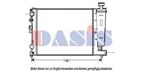 Радиатор, охлаждение двигателя AKS DASIS 060560N