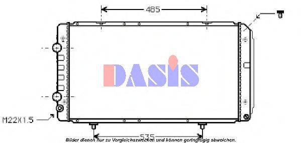 AKS DASIS 060620N Радиатор, охлаждение двигателя