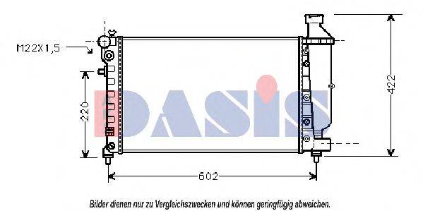 Радиатор, охлаждение двигателя AKS DASIS 060810N
