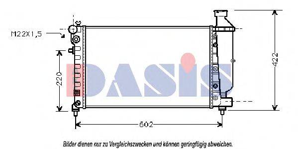 Радиатор, охлаждение двигателя AKS DASIS 060920N