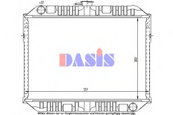 AKS DASIS 070330N Радиатор, охлаждение двигателя