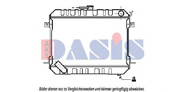 AKS DASIS 070550N Радіатор, охолодження двигуна