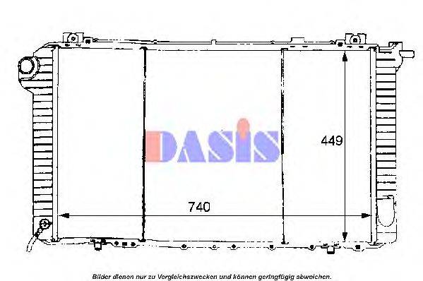 AKS DASIS 070820N Радиатор, охлаждение двигателя