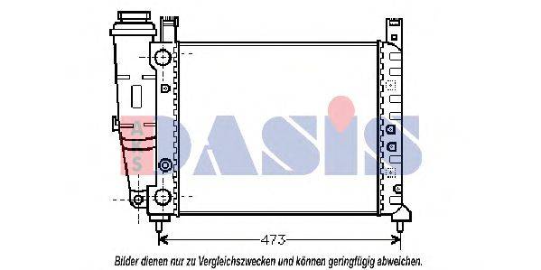 Радіатор, охолодження двигуна AKS DASIS 080130N