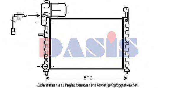 Радіатор, охолодження двигуна AKS DASIS 080630N