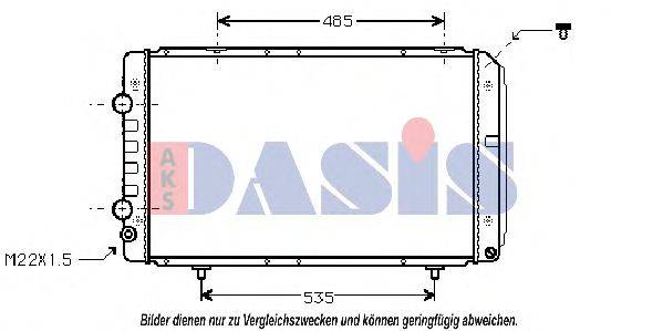 Радіатор, охолодження двигуна AKS DASIS 080900N