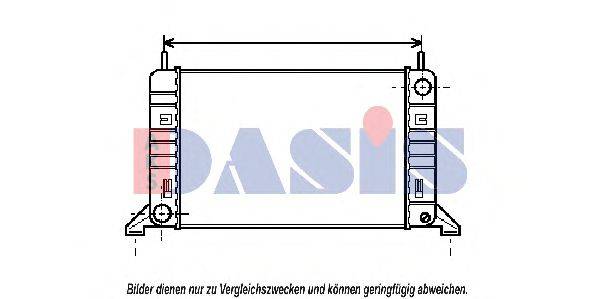Радіатор, охолодження двигуна AKS DASIS 090540N
