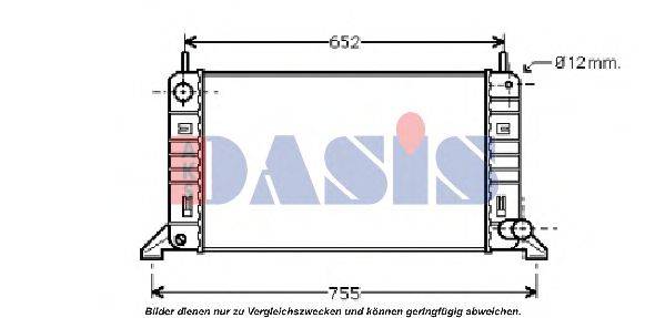 Радиатор, охлаждение двигателя AKS DASIS 090630N