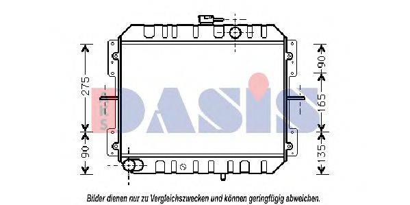 AKS DASIS 091380N Радіатор, охолодження двигуна