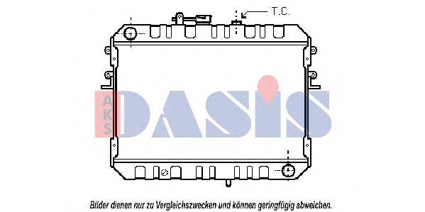 AKS DASIS 110290N Радіатор, охолодження двигуна