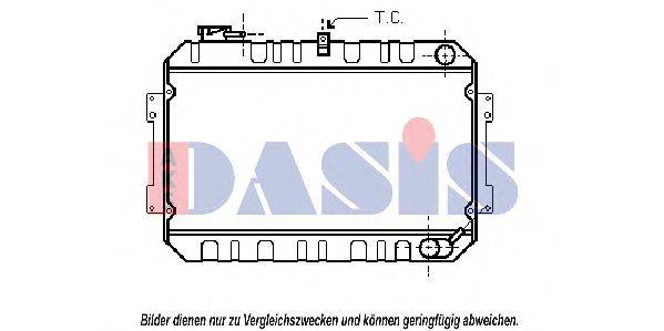 AKS DASIS 110870N Радиатор, охлаждение двигателя