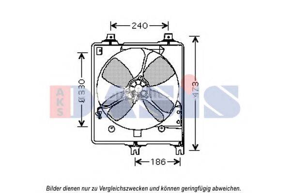 Вентилятор, охлаждение двигателя AKS DASIS 112029N