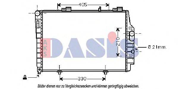 AKS DASIS 120016N Радиатор, охлаждение двигателя