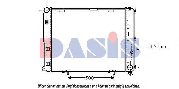 AKS DASIS 120044N Радиатор, охлаждение двигателя