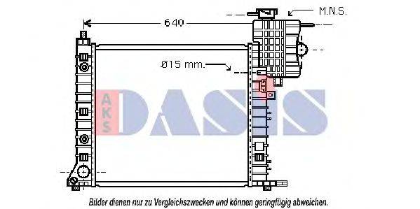Радіатор, охолодження двигуна AKS DASIS 120069N