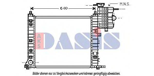 AKS DASIS 120083N Радіатор, охолодження двигуна