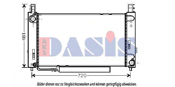 AKS DASIS 120087N Радиатор, охлаждение двигателя