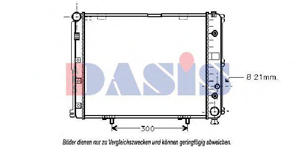 AKS DASIS 120280N Радиатор, охлаждение двигателя