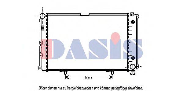 Радиатор, охлаждение двигателя AKS DASIS 120410N